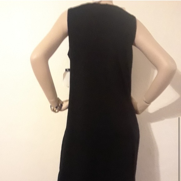 New Direction.  Gold tone embellishments Black stretch dress Sz M. - Picture 13 of 14